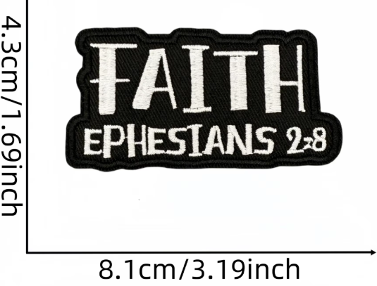 Faith-Based Iron-On Patches | Christian Scripture Patches