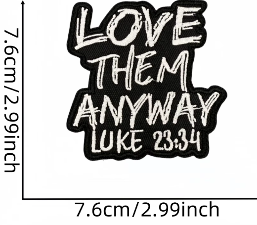 Faith-Based Iron-On Patches | Christian Scripture Patches