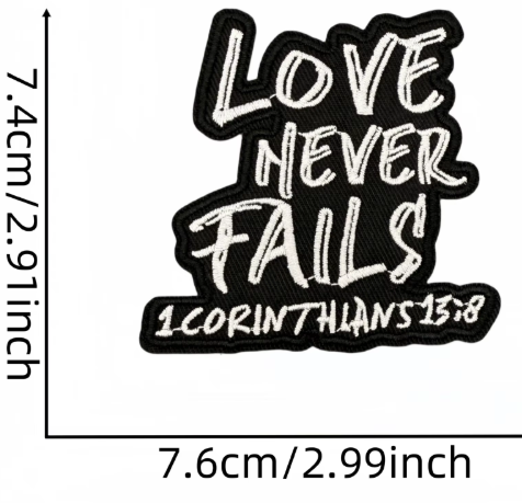 Faith-Based Iron-On Patches | Christian Scripture Patches