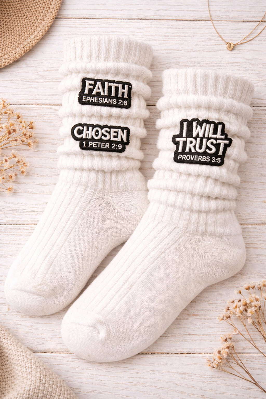 Faith-Based Iron-On Patches | Christian Scripture Patches