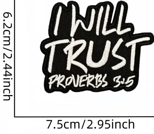 Faith-Based Iron-On Patches | Christian Scripture Patches